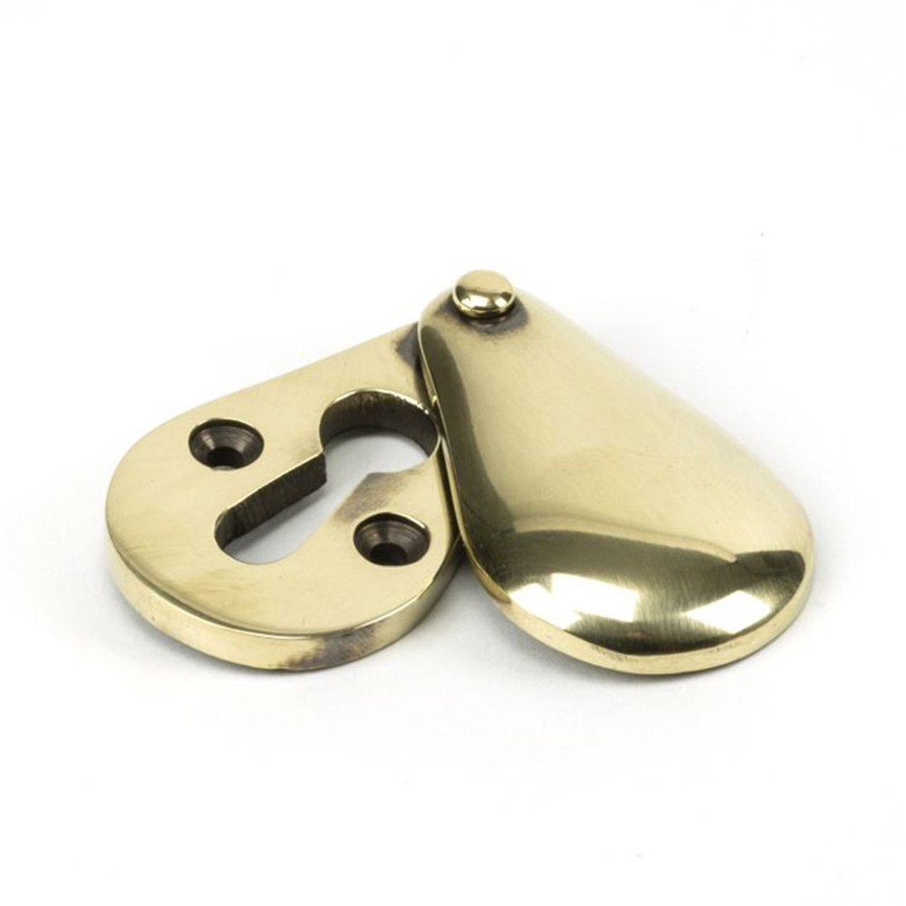 From the Anvil Plain Escutcheon - Aged Brass